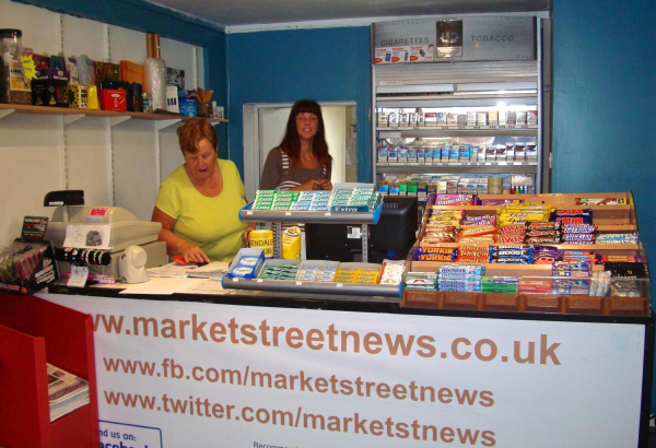 New counter at Market Street News - 24 August 2013  
17-Buildings and the Urban Environment-05-Street Scenes-017-Market Place
Keywords: 2013