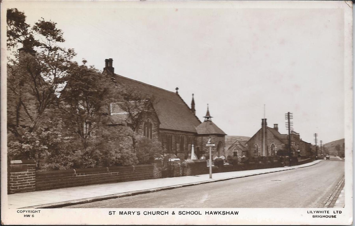 St. Mary's Church and School Hawkshaw -  catalogued at Bury Archives as RHS/21/6/1/52
06-Religion-02-Church Activities-025-Church of England -  St Mary Hawkshaw
Keywords: 0