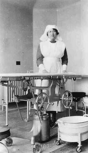 Matron Lees, in the state-of-the-art operating theatre which opened in 1937, Ramsbottom Cottage Hospital
17-Buildings and the Urban Environment-05-Street Scenes-019-Nuttall area
Keywords: 1945