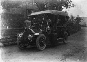 1900, Car in Bury New Road 
transport - car
Keywords: 1945
