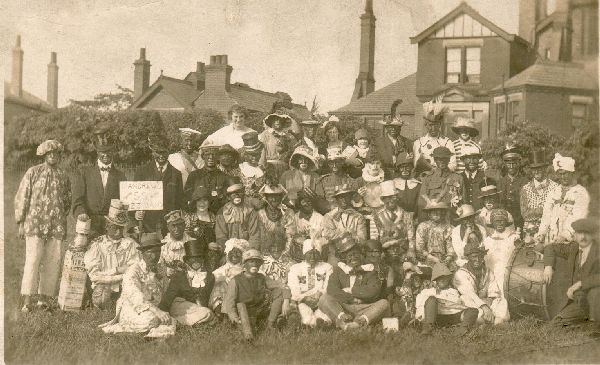 1920s Two photos of St Andrews Costume productions a. Outside Cottage Hospital, . See 1555
06-Religion-01-Church Buildings-002-Church of England  -  St. Andrew, Bolton Street, Ramsbottom
Keywords: 0