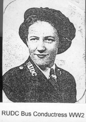 RUDC bus conductress WW2 (ph/c) 
to be catalogued
Keywords: 1985