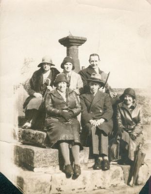 Late 1920s to 1930s. Staff of St Andrews Primary School. ..probably in Holcombe Church yard.  Digitised
05-Education-01-Primary Schools-005-St. Andrew?s Church of England School
Keywords: 1985