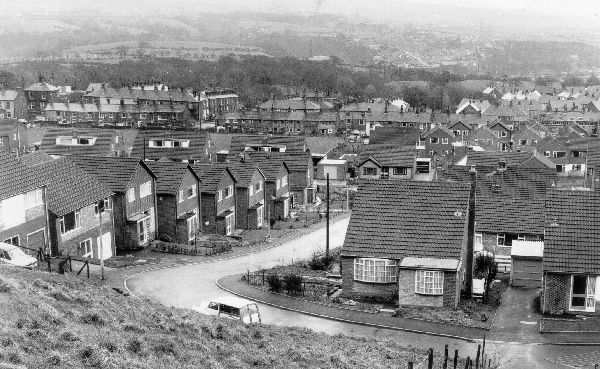 view of Ramsbottom, from Lumb Carr Road late 1970's 
17-Buildings and the Urban Environment-05-Street Scenes-013-Holcombe Brook Area
Keywords: 0