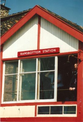 Ramsbottom Rail station rebuilding and opening 1988-89. (24snaps) Donated by David Krystofiak. 
to be catalogued
Keywords: 1985