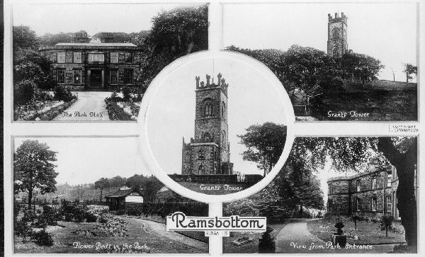 Ramsbottom pc 1920-30's? Grants Tower, Nuttall Hall, Park digitised 
08- History-01-Monuments-001-Grant's Tower
Keywords: 1985