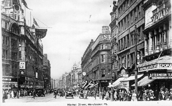 Market Street Manchester c.late 1920's or early 1930's 
17-Buildings and the Urban Environment-05-Street Scenes-000-General
Keywords: 0