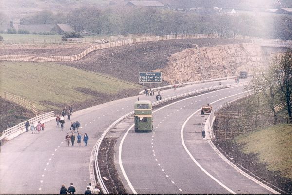 3 of pedestrians & mounted police on bypass of M66 prior opening. Official opening of M66 to Rawtenstall Summerl978 
to be catalogued
Keywords: 0