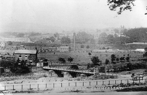 View of Summerseat sewage works from 21 steps Higher Summerseat  Operational 1914- 
17-Buildings and the Urban Environment-05-Street Scenes-028-Summerseat Area
Keywords: 1985