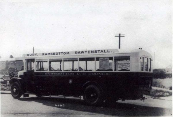 Fleet No: 21- Registration No: TE 9252 - Chassis: Leyland LT1 - Chassis No: 50605 - Body:Leyland - Seating: B30R - Introduced:  B30R - Withdrawn: 1929 - Location:  - Comments: 1946 Other Info: Ref. A23 and '6695' handwritten on photograph
16-Transport-02-Trams and Buses-000-General
Keywords: 0