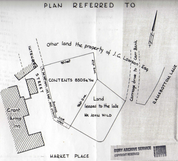 Plan of the Civic Hall showing land leased to the late John Wild
17-Buildings and the Urban Environment-01-Town Planning and Conservation-000-General
Keywords: 1900