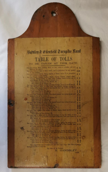 Burnley and Edenfield Turnpike Road - Table of Tolls - original in Whitaker Museum
16-Transport-04-General-000-General
Keywords: 2023