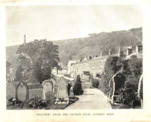 "Hol-cwm" from the church door looking west', from 'Notes on Holcombe' by Rev H Dowsett pub 1901
06-Religion-01-Church Buildings-003-Church of England -  Emmanuel, Holcombe
Keywords: 1945