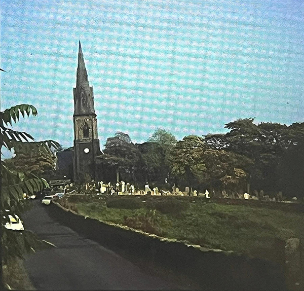 Holcombe Church and grave yard looking down Chapel Ln
17-Buildings and the Urban Environment-05-Street Scenes-014-Holcombe Village
Keywords: 1977