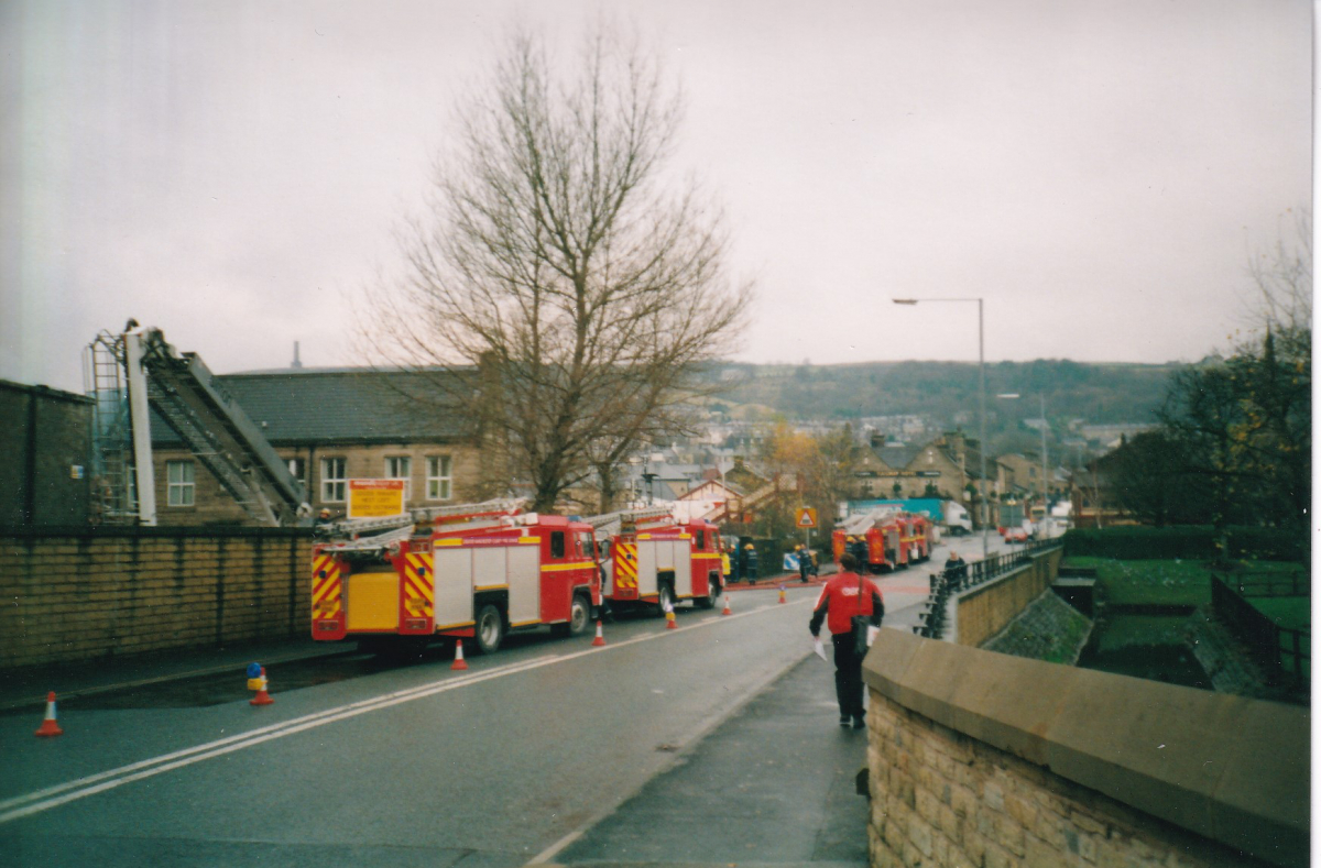 Fire at Mondi Paper Mill December 2002 
02-Industry-01-Mills-010-Ramsbottom Paper Mill,Peel Bridge,Ramsbottom
Keywords: 0