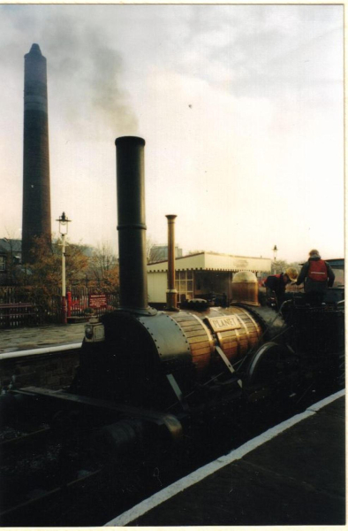 The replica Planet Locomotive at Ramsbottom Station
16-Transport-03-Trains and Railways-000-General
Keywords: 1995