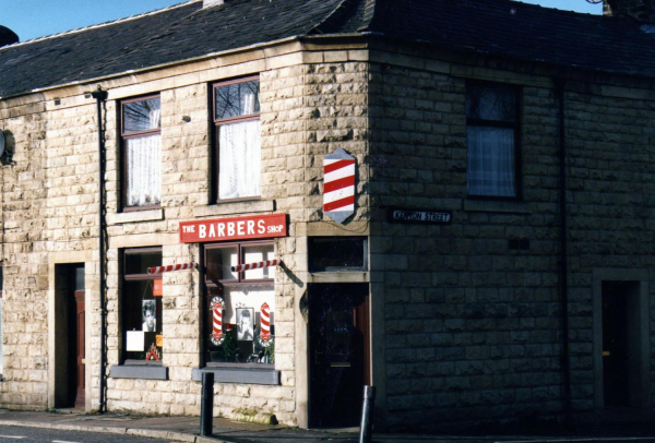New Barbers shop at the bottom of Peel Brow
17-Buildings and the Urban Environment-05-Street Scenes-021-Peel Brow area

Keywords: 1997