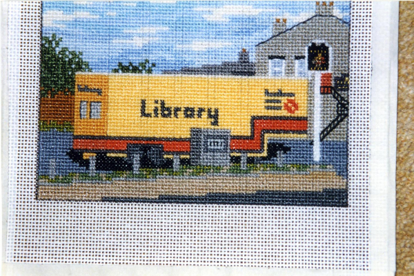 The Mobile Library from the Edenfield Millenium Tapestry Buildings
17-Buildings and the Urban Environment-05-Street Scenes-011-Edenfield
Keywords: 1999