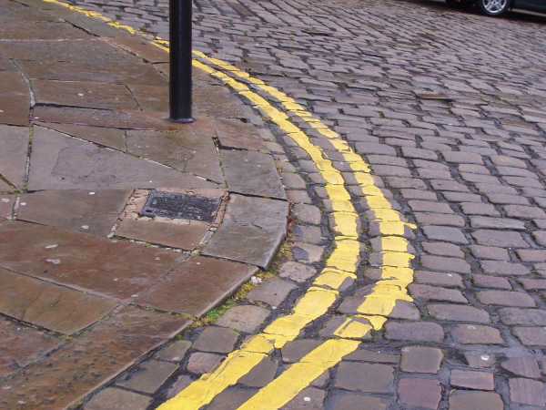 Double yellow lines in Market Place 
17-Buildings and the Urban Environment-05-Street Scenes-017-Market Place
Keywords: 2006