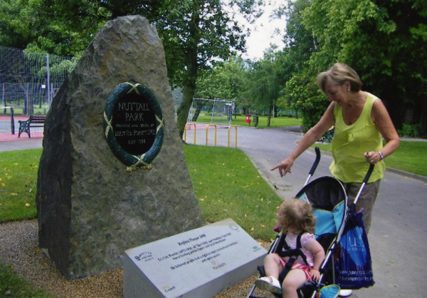 Checking the plaque is level in Nuttall Park
14-Leisure-01-Parks and Gardens-001-Nuttall Park General
Keywords: 2008