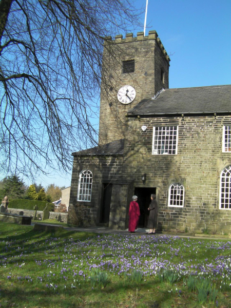 Crocus time at Edenfield Parish Church - 6th March 2011
06-Religion-01-Church Buildings-004-Church of England -  Edenfield Parish Church
Keywords: 2011