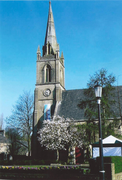 St Paul's Church - magnolia time
06-Religion-01-Church Buildings-001-Church of England  - St. Paul, Bridge Street, Ramsbottom
Keywords: 2012