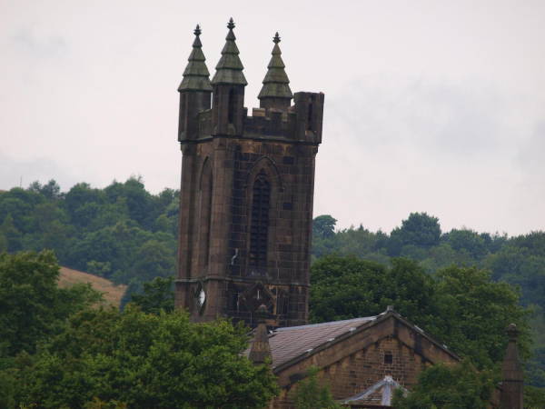 ST ANDREWS CHURCH AFTER LIGHTING STRIKE TAKEN FROM NUTTALL LANE
06-Religion-01-Church Buildings-002-Church of England  -  St. Andrew, Bolton Street, Ramsbottom
Keywords: 2013