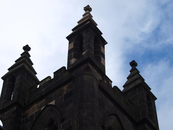 St Andrew's Church tower with new Pinnacle
06-Religion-01-Church Buildings-002-Church of England  -  St. Andrew, Bolton Street, Ramsbottom
Keywords: 2015