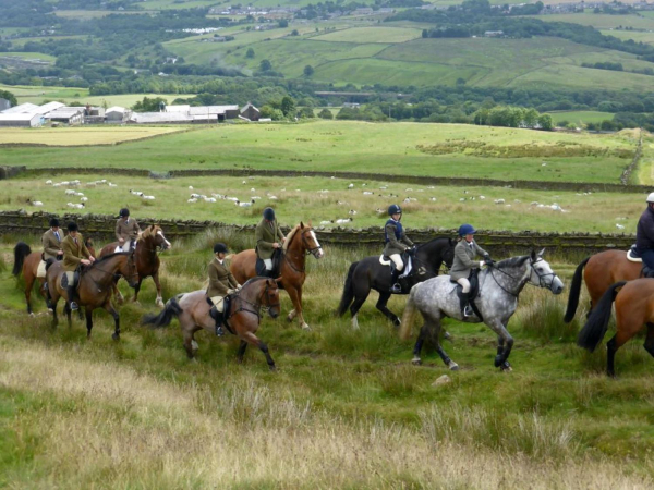 Holcombe Hunt Club Ride from (near) Robin Hoods Well, Holcombe Hill. Looking down to Irwell Vale area.
14-Leisure-04-Events-000-General
Keywords: 2015