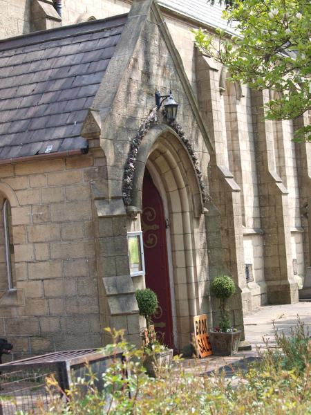 Entrance to St Paul's Church
06-Religion-01-Church Buildings-001-Church of England  - St. Paul, Bridge Street, Ramsbottom
Keywords: 2016