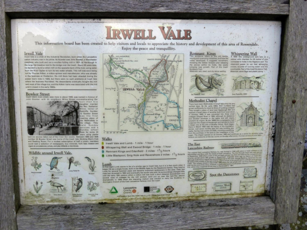 Irwell Vale History Board 
to be catalogued
Keywords: 2016