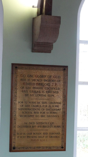 Edenfield Methodist Church open day before building was sold - memorial palque
06-Religion-02-Church Activities-012-Methodist - Edenfield Primitive Methodist Chapel
Keywords: 2016