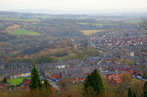 Ramsbottom  from Holcombe 
18-Agriculture and the Natural Environment-03-Topography and Landscapes-001-Holcombe Hill
Keywords: 2019