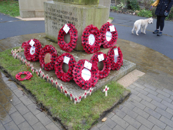 Remembrance Sunday Cenotaph in St Paul's gardens with Poppy wreaths
15-War-03-War Memorials-001-St Paul's Gardens and Remembrance Sunday
Keywords: 2023