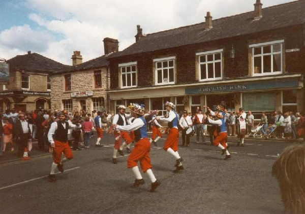 Morris dancing on first day 
14-Leisure-04-Events-007-Return of Steam 1987
Keywords: 1987