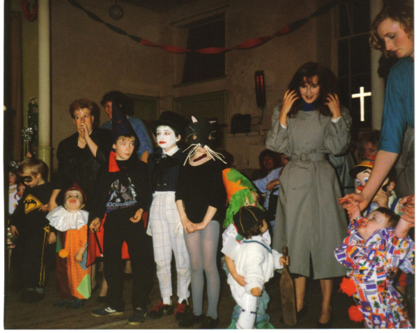 Fancy dress at Christ Church Christmas party 
06-Religion-02-Church Activities-014-Christ Church Baptist Methodist, Great Eaves Road, Ramsbottom

Keywords: 1990