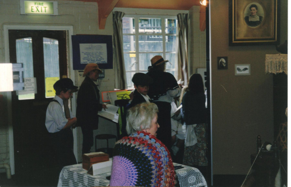 School Visit to the Heritage Centre School Visit to the Heritage Centre on Carr Street, now demolished and rebuilt initially as the Children's Centre and since 2016 has been Ladybird Nursery
01-Ramsbottom Heritage Society-01-RHS Activities-017-Heritage Centre
Keywords: 1991