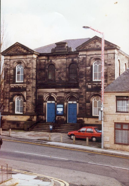 Christchurch  - before sandblasting
06-Religion-01-Church Buildings-014-Christ Church Baptist Methodist, Great Eaves Road, Ramsbottom
Keywords: 1991