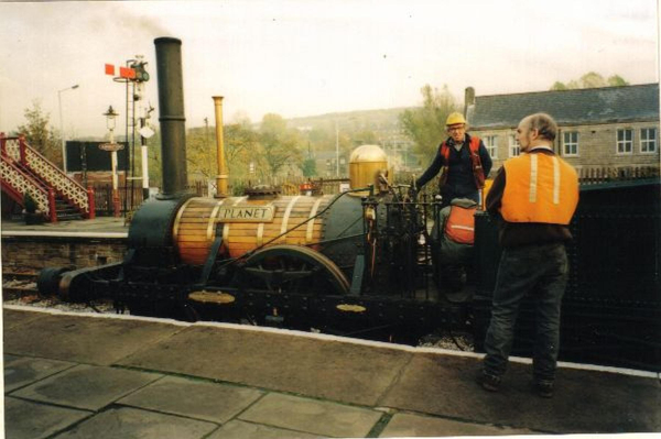 The replica Planet Locomotive at Ramsbottom Station
16-Transport-03-Trains and Railways-000-General
Keywords: 1995