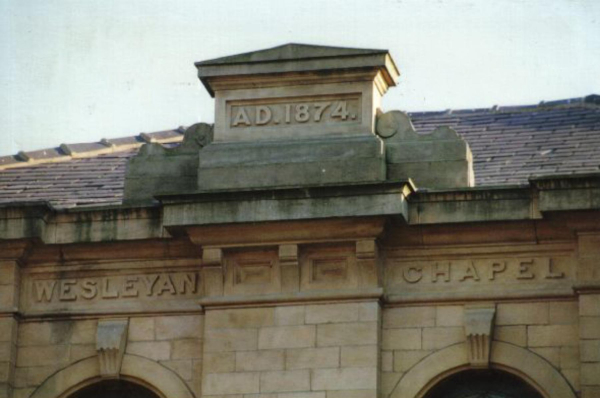 Date stone of Christ Church, Market Place 
06-Religion-02-Church Activities-014-Christ Church Baptist Methodist, Great Eaves Road, Ramsbottom
Keywords: 1997