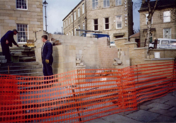 Paviors at work in Market Place - June 1998 
17-Buildings and the Urban Environment-05-Street Scenes-017-Market Place
Keywords: 1998