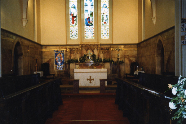 Chancel at opening of new Parish room at St Pauls
06-Religion-01-Church Buildings-001-Church of England  - St. Paul, Bridge Street, Ramsbottom
Keywords: 1999