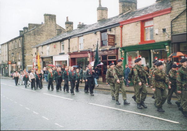 Rememberance Parade on Bridge Street - November 2000 
15-War-03-War Memorials-001-St Paul's Gardens and Remembrance Sunday
Keywords: 2000