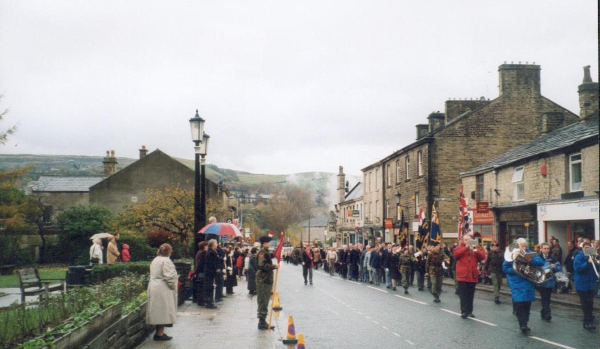 Rememberance Parade on Bridge Street - November 2000 
15-War-03-War Memorials-001-St Paul's Gardens and Remembrance Sunday
Keywords: 2000