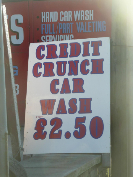 Credit Crunch Car Wash 
to be catalogued
Keywords: 2008