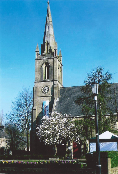 St Paul's Church - magnolia time
06-Religion-01-Church Buildings-001-Church of England  - St. Paul, Bridge Street, Ramsbottom
Keywords: 2012