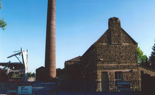Chimney at the demolition site of Ramsbottom Mondi paper mill 
02-Industry-01-Mills-010-Ramsbottom Paper Mill,Peel Bridge,Ramsbottom
Keywords: 2012