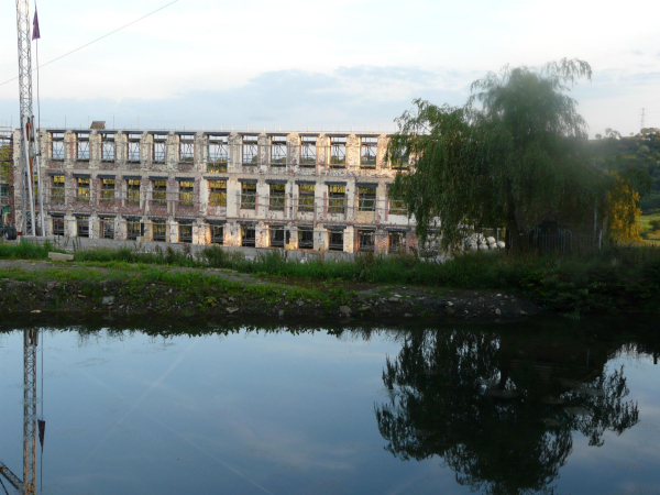 RIGGS MILL AT HAWKSHAW BEFORE DEMOLITION 
17-Buildings and the Urban Environment-05-Street Scenes-036-Hawkshaw Area

Keywords: 2013