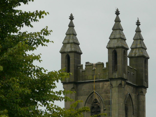 ST ANDREW'S CHURCH AFTER LIGHTNING STRIKE ON 23RD JULY DESTROYED A STONE TURRET
06-Religion-01-Church Buildings-002-Church of England  -  St. Andrew, Bolton Street, Ramsbottom
Keywords: 2013