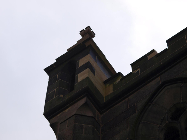St Andrew's Church tower with new Pinnacle
06-Religion-01-Church Buildings-002-Church of England  -  St. Andrew, Bolton Street, Ramsbottom
Keywords: 2015